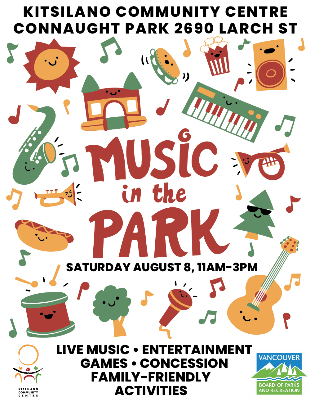 Music in the Park Returns to Kitsilano Community Centre This August ...
